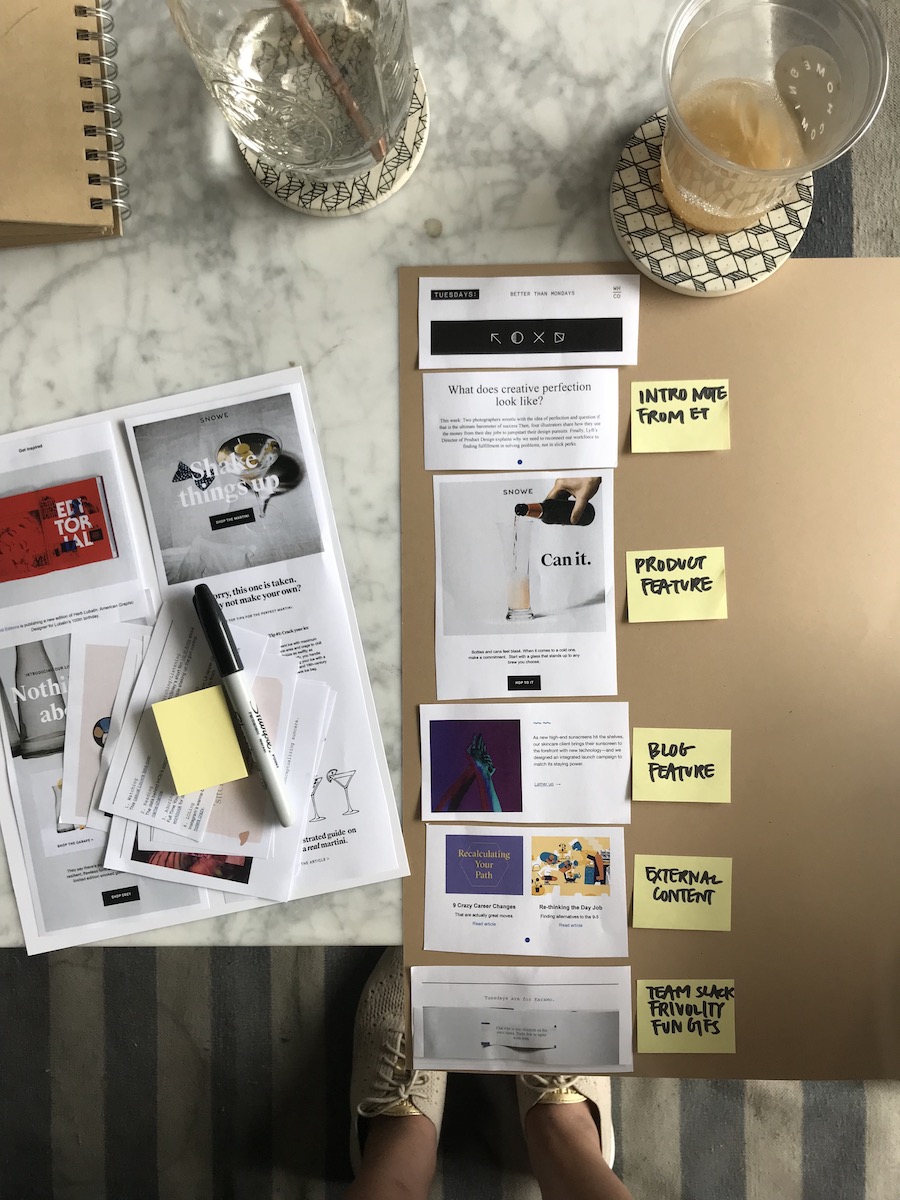 newsletter creative process
