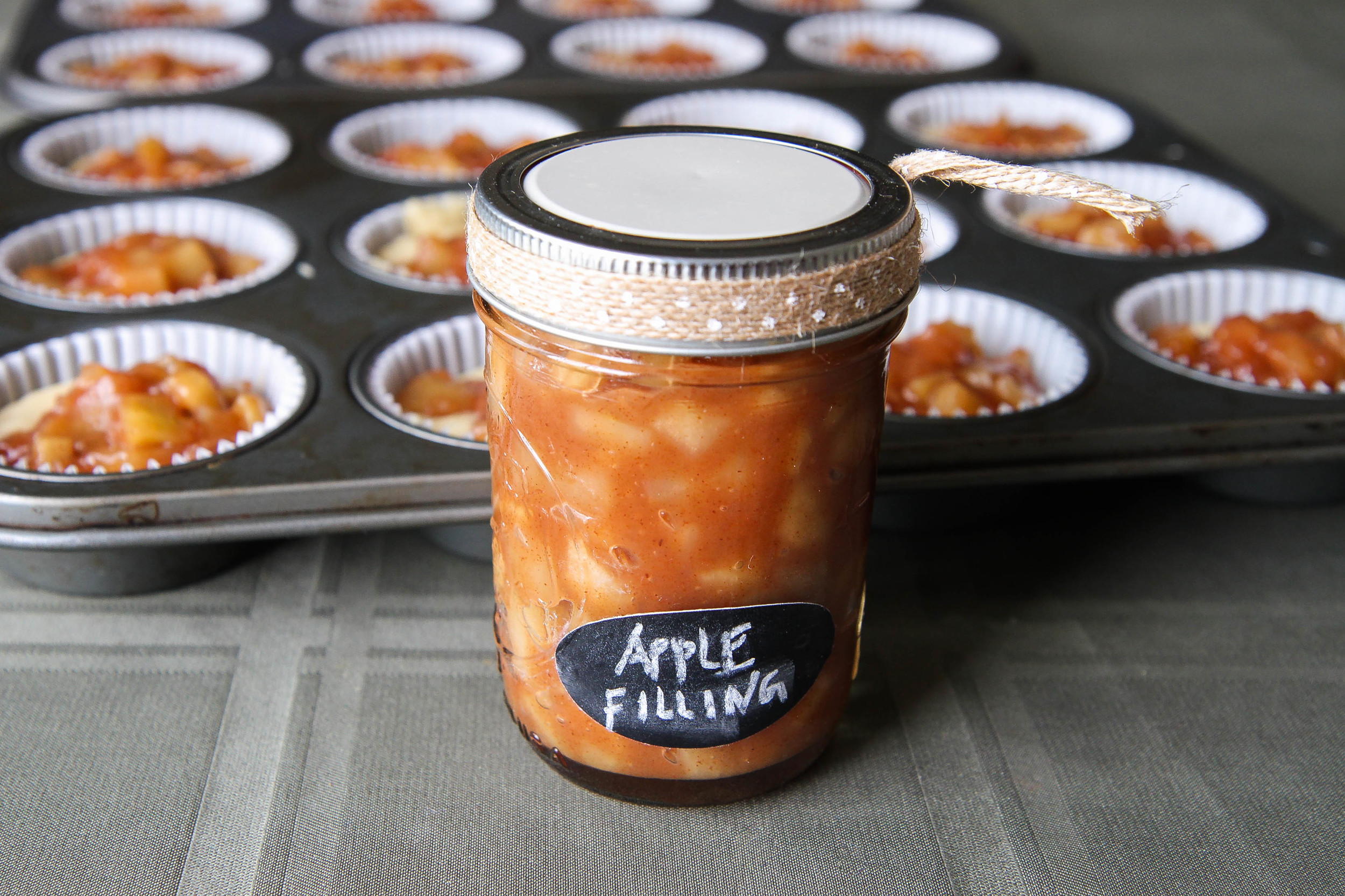 Homemade apple pie filling. A great way to use up a bounty of tart Granny Smith apples.