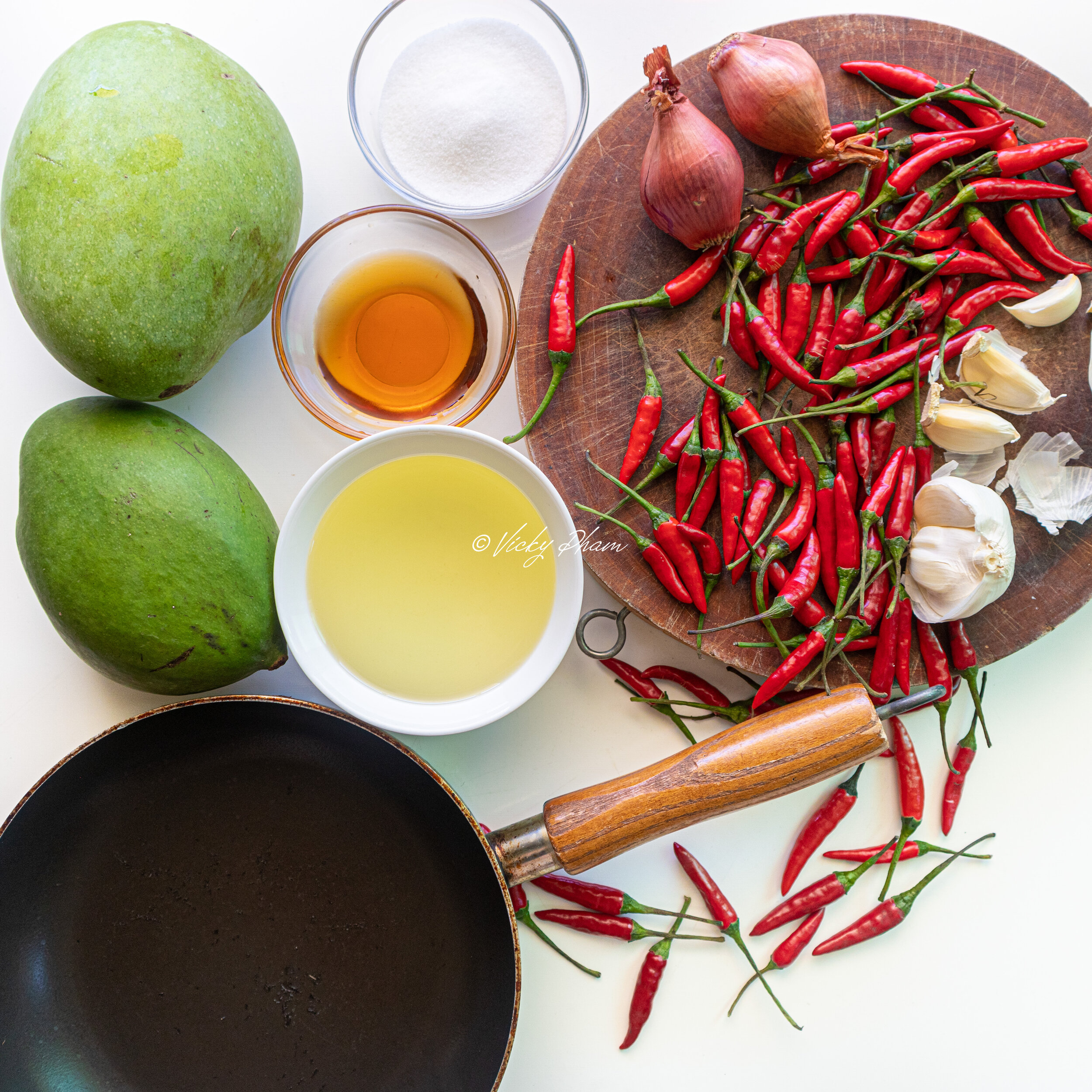 Vietnamese Green Mango Sweet & Savory Dipping Sauce (Nước Mắm Chấm Xoài)