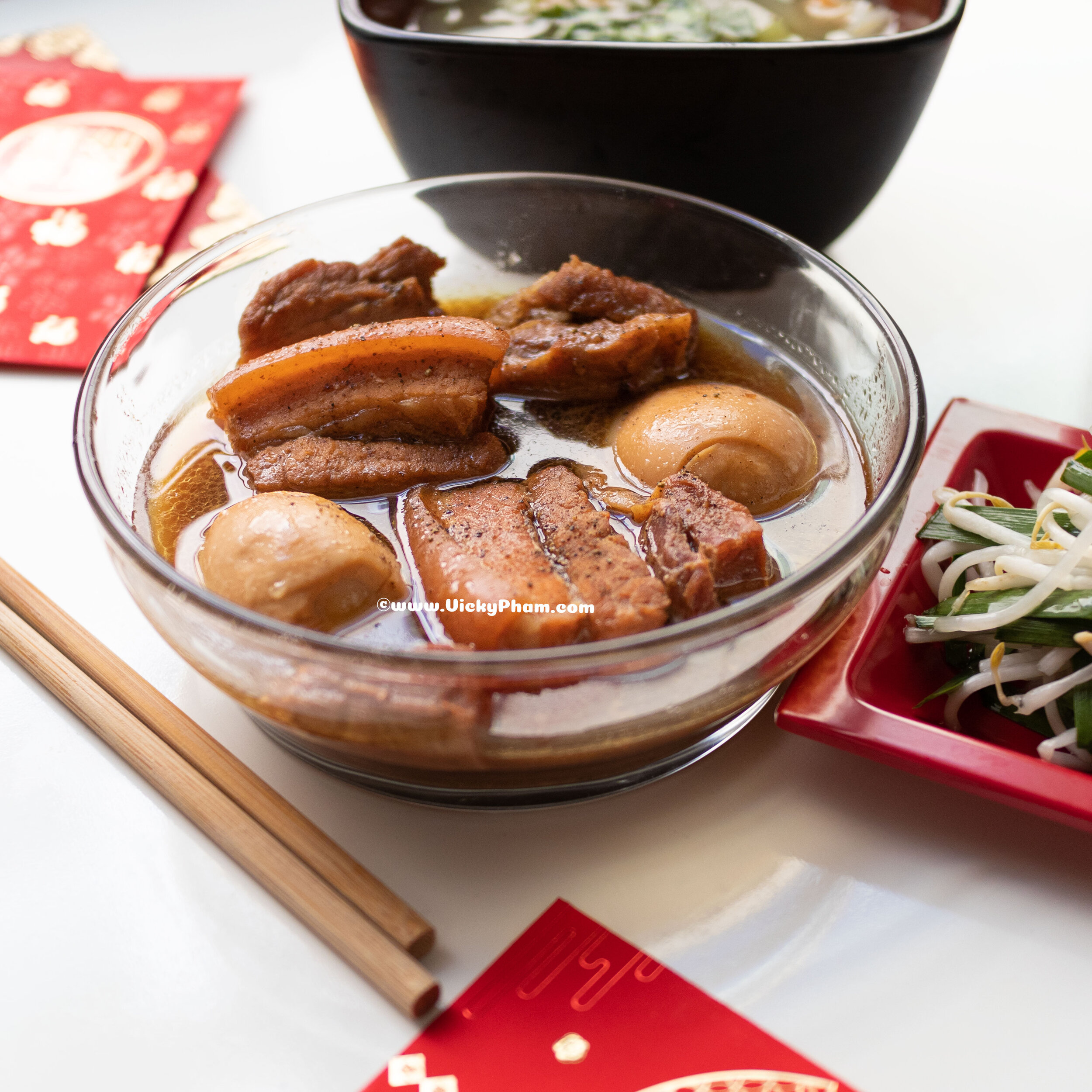 Vietnamese Braised Pork Belly & Eggs with Coca Cola / Coke Soda (Thịt Kho Tàu Coca Cola)