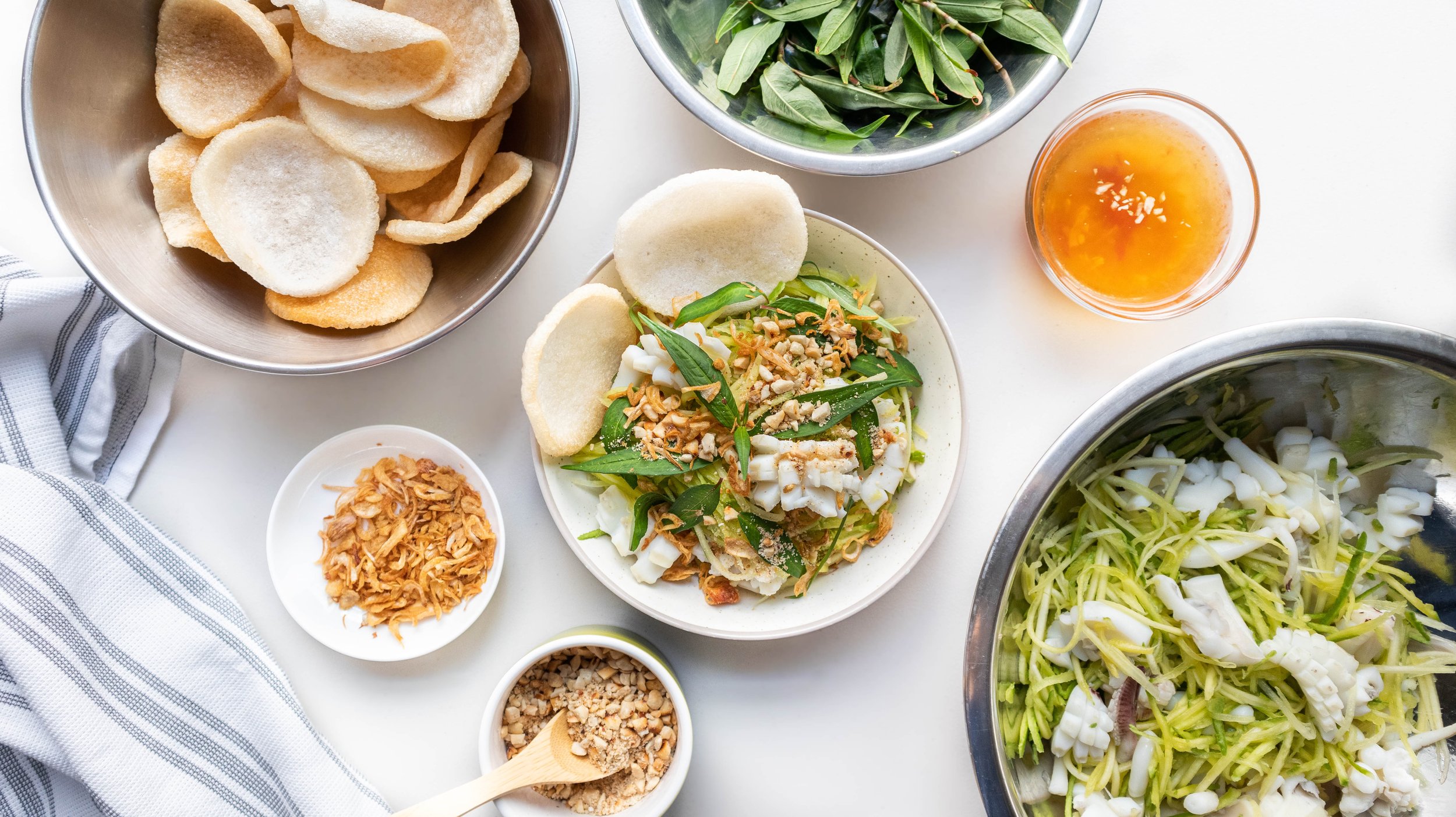 Vietnamese Green Mango Calamari Salad (Gỏi Xoài Xanh Mực)