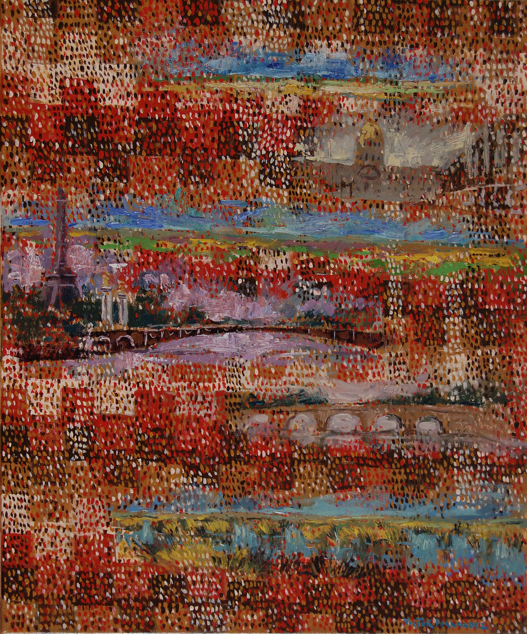 "Los horizontes de la Patria" Óleo, 60 X 50 cm.