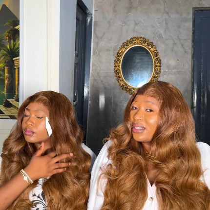Luxury donor wavy two tone unit Free glueless customization 13by6 30” and 6by6 30” in picture