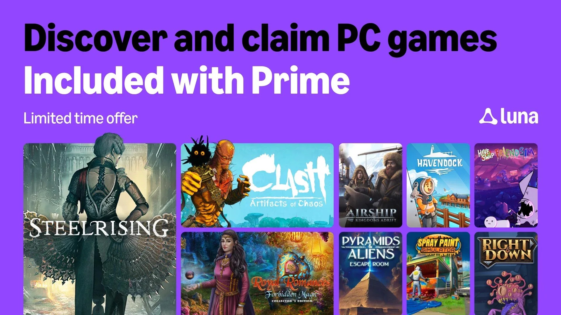 Juegos gratis Amazon Prime agosto 2026: Lista de regalos