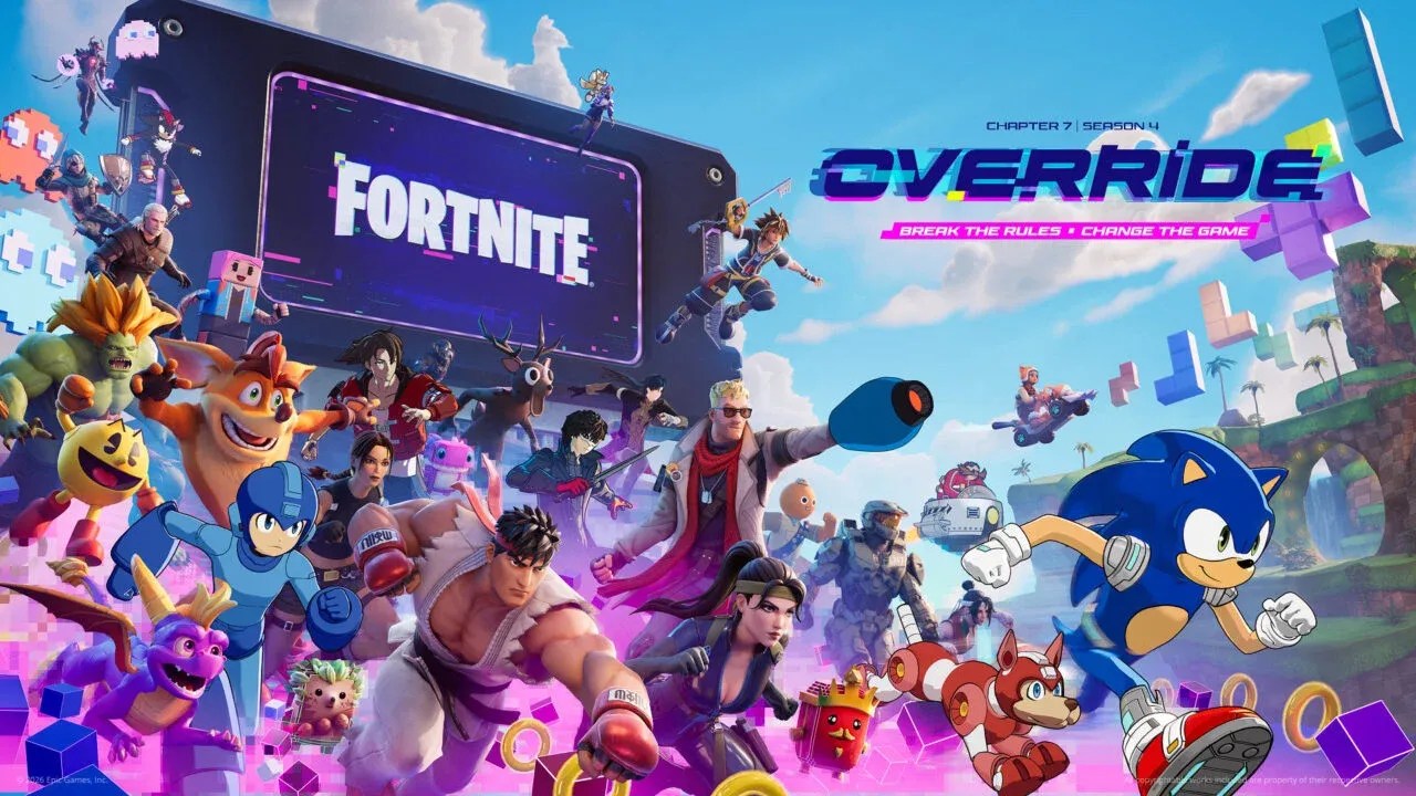 Fortnite Capítulo 7 Temporada 4 presenta Override y una oleada masiva de crossovers