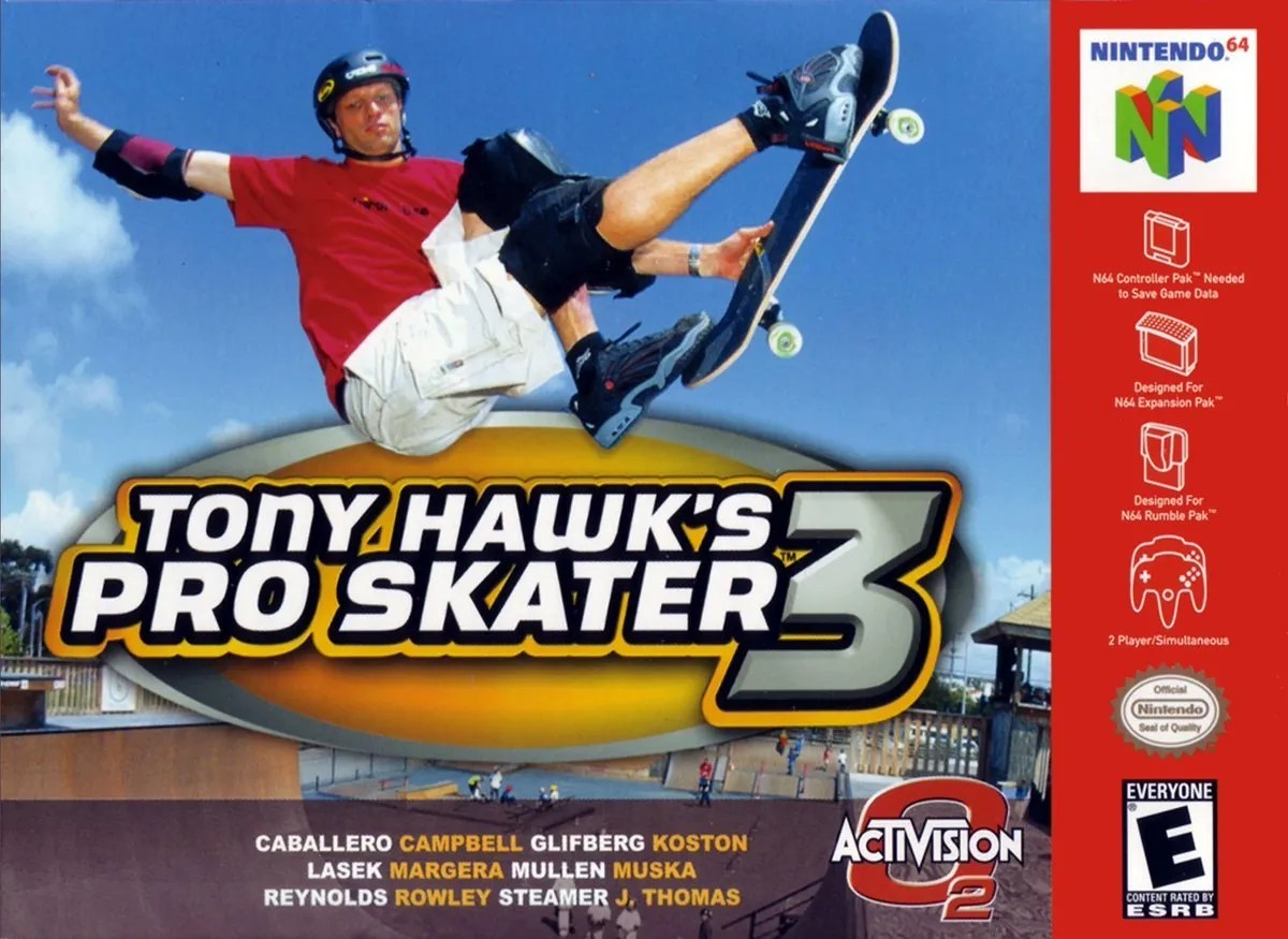 Un día como hoy: fue lanzado Tony Hawk's Pro Skater 3 en Nintendo 64