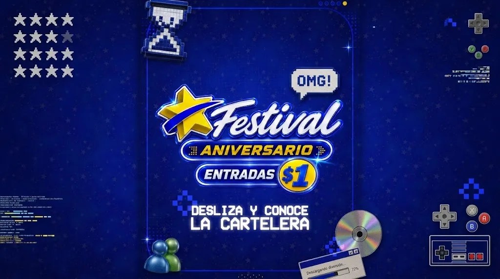 Cinex pone la fiesta en la pantalla grande: entradas a $1 por su mes aniversario