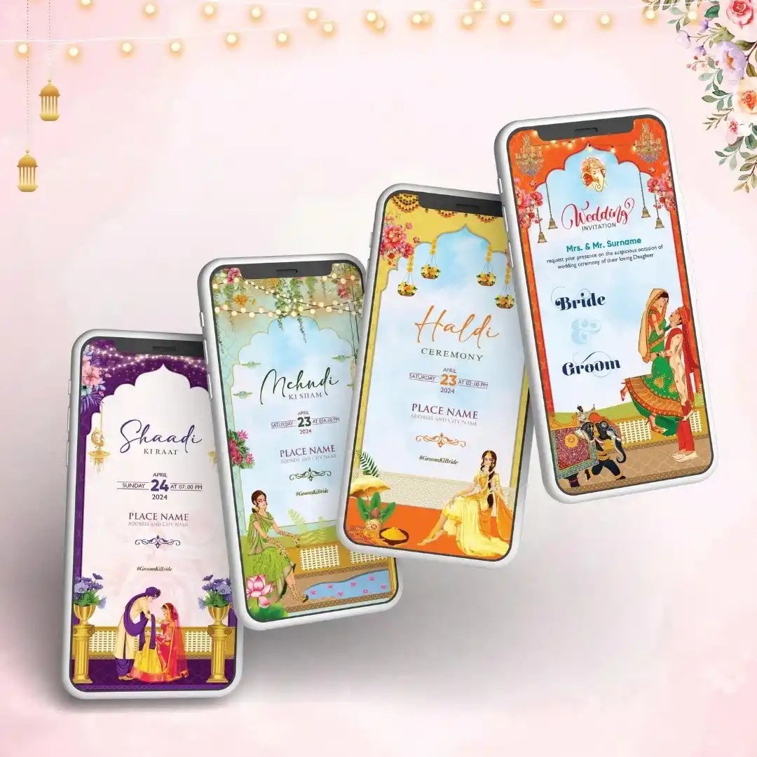 Wedding Invitation Pdf Videogiri - Space Texture Collection - 4K Quality