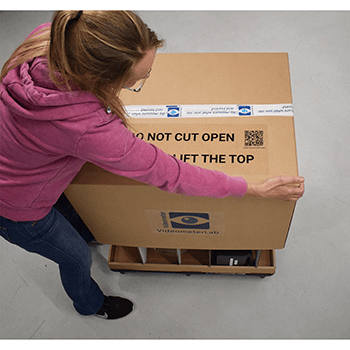 Lifting the top of the box off