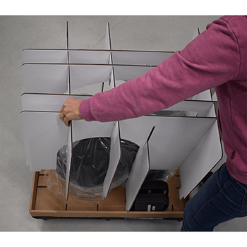 Removing the carton frame