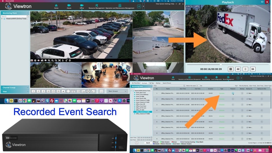 Remotely backup security camera video with vms cctv software