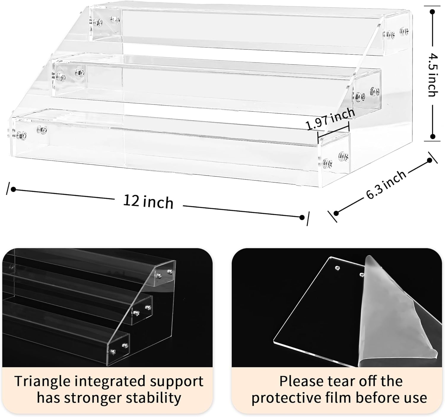 Tiered design for showcasing cupcakes and desserts