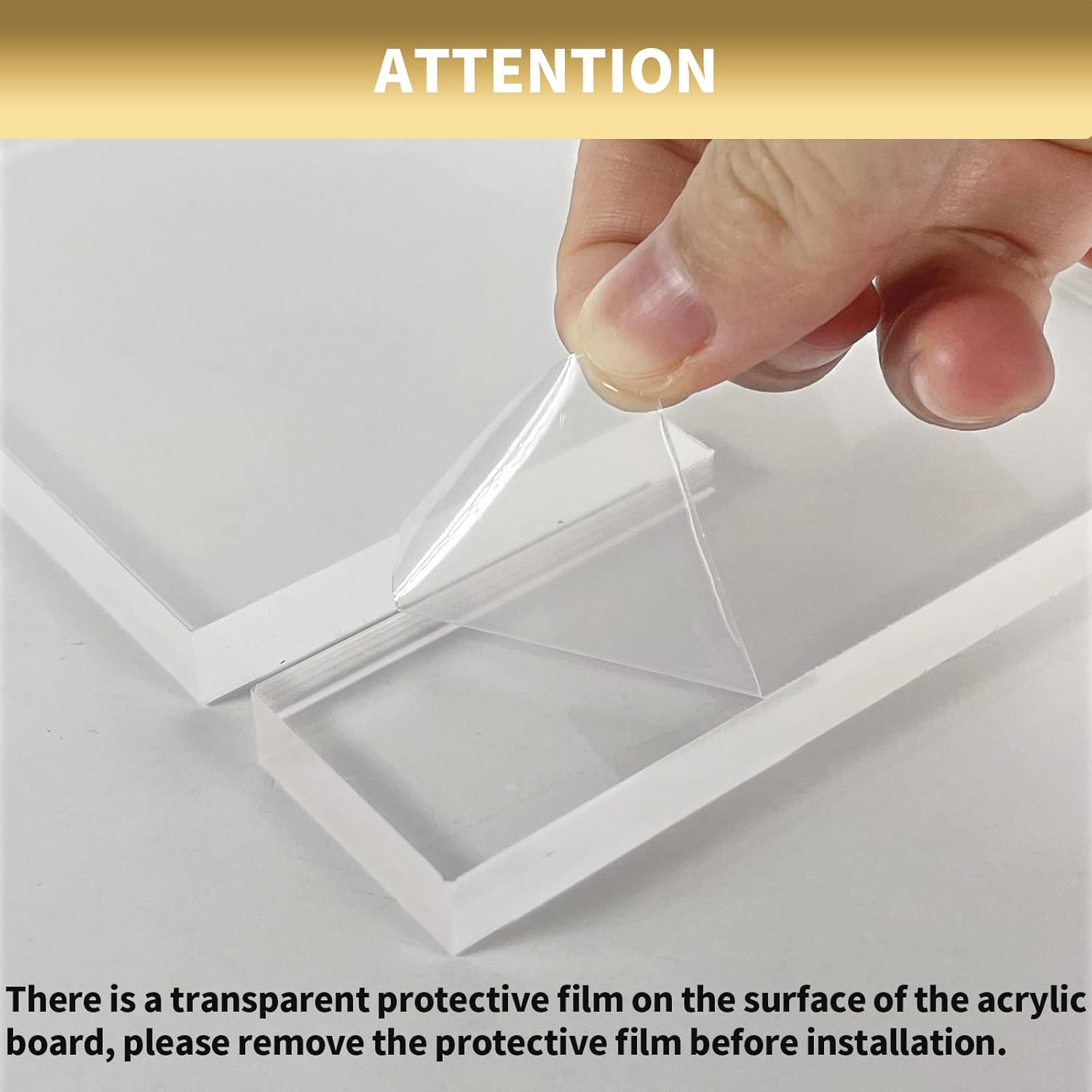 Crystal-clear acrylic for a modern, minimalist look