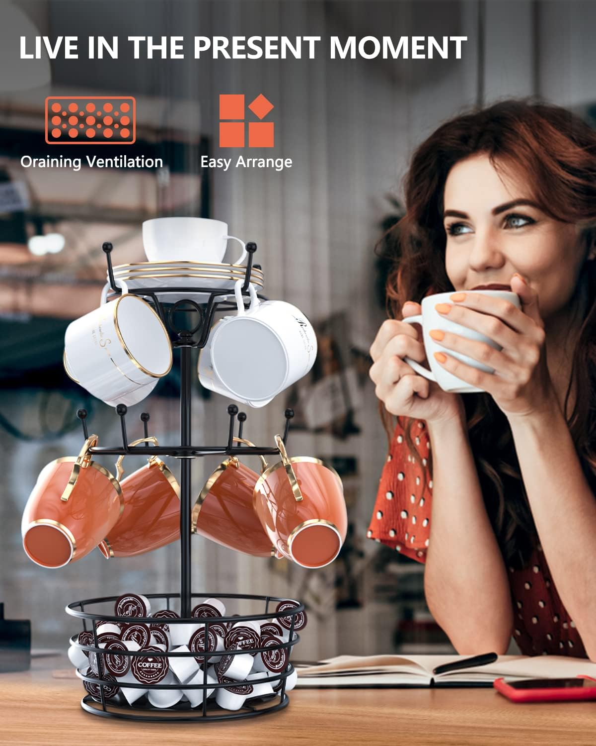 Heavy-duty metal construction with a stable base