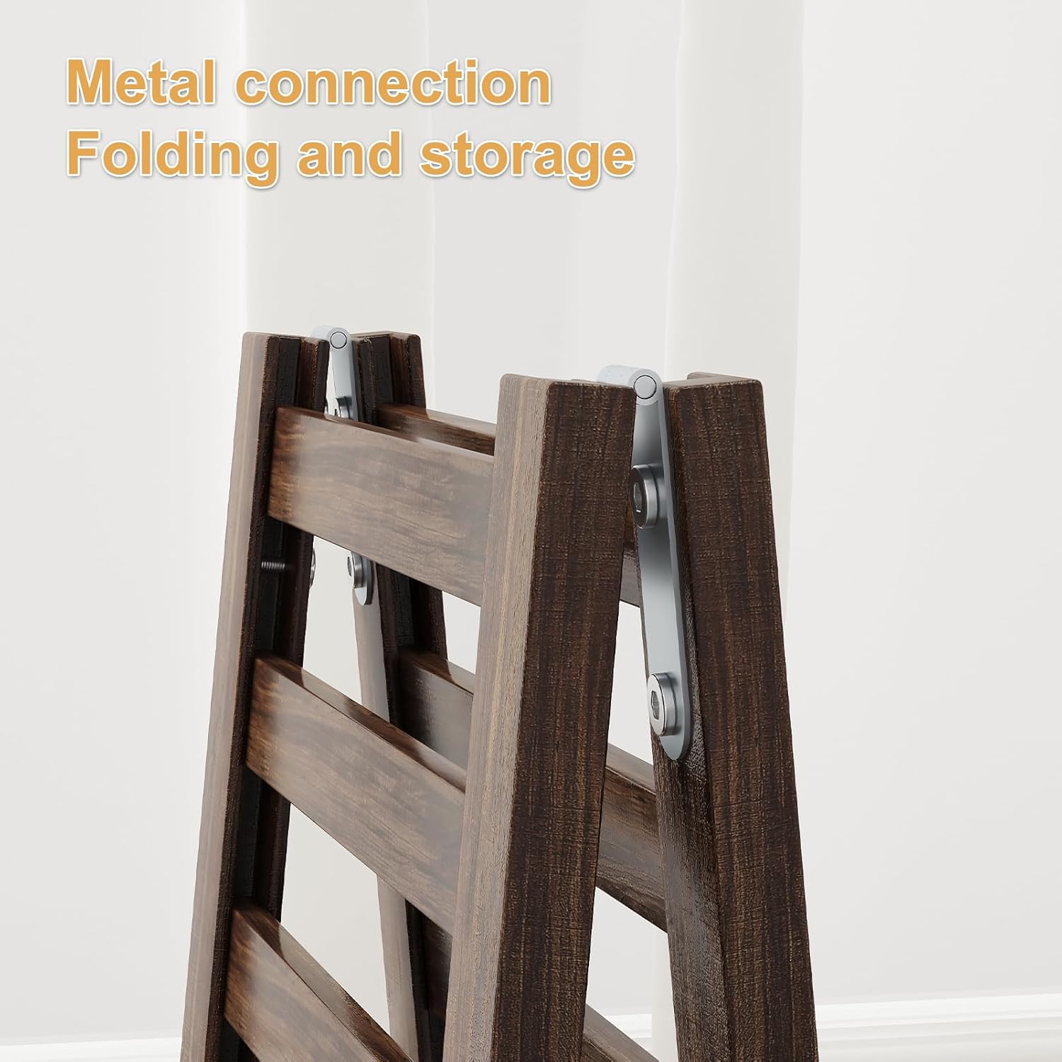 Close-up of the stackable design feature