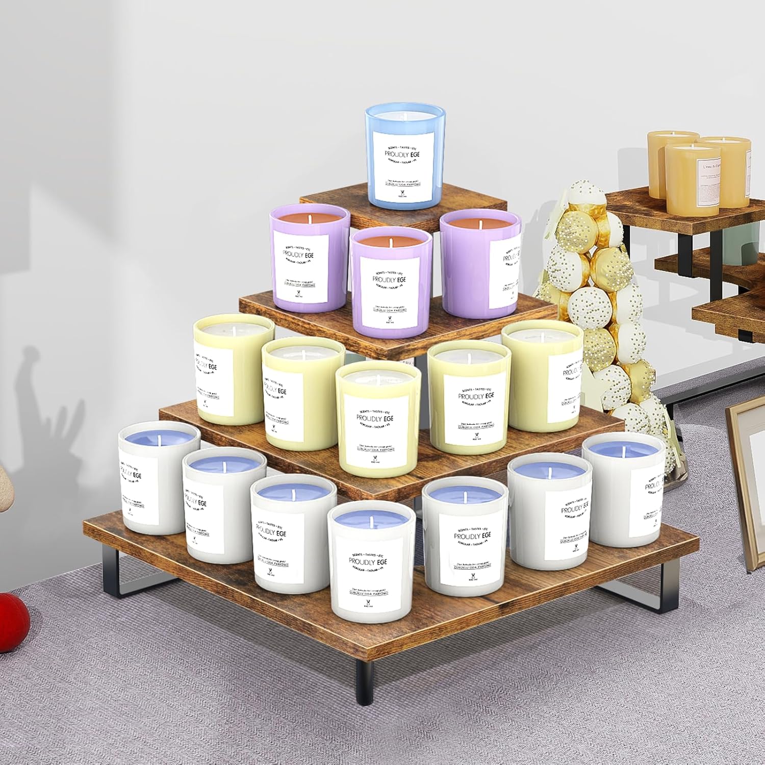 4-tier display stand used for cupcakes and desserts