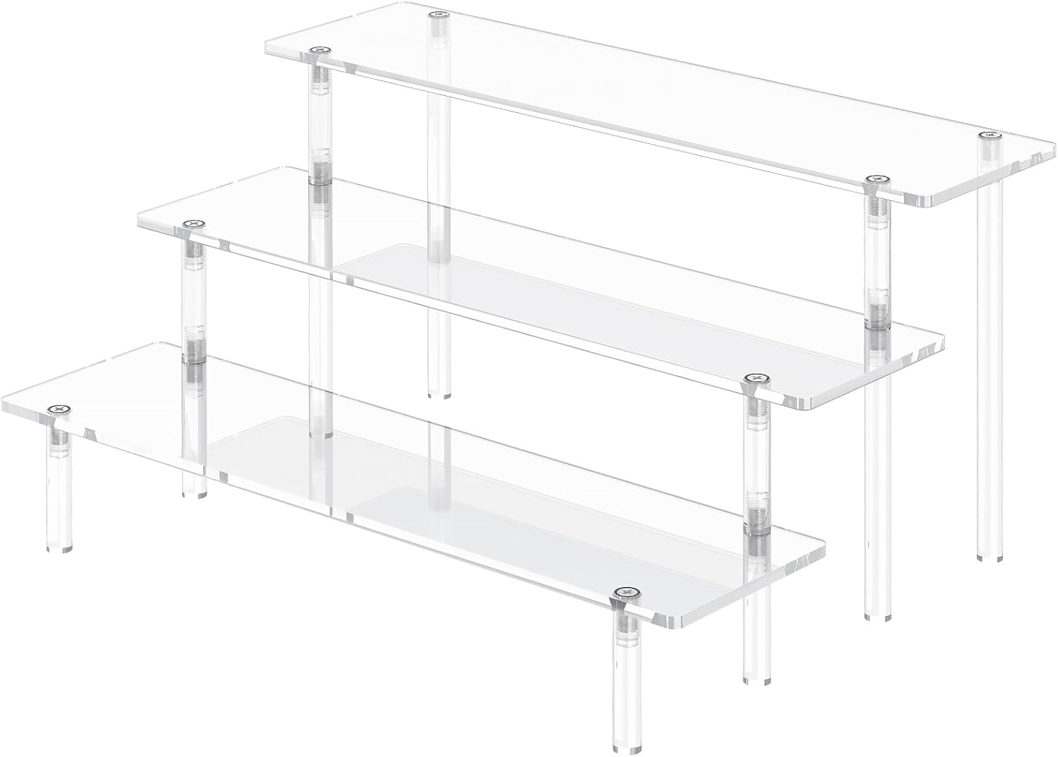 3-Tier Clear Acrylic Cupcake & Perfume Riser Display Stand