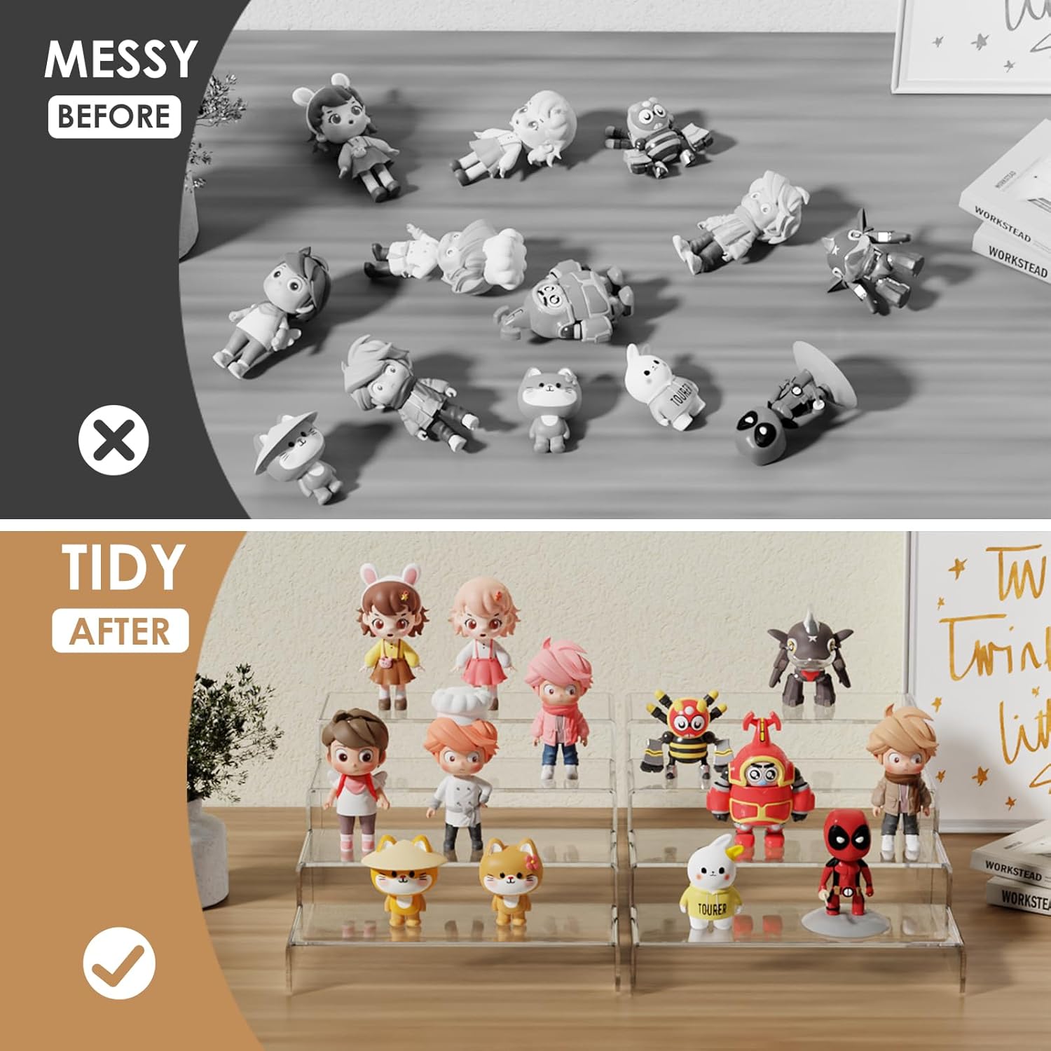 Durable, polished acrylic for a professional look