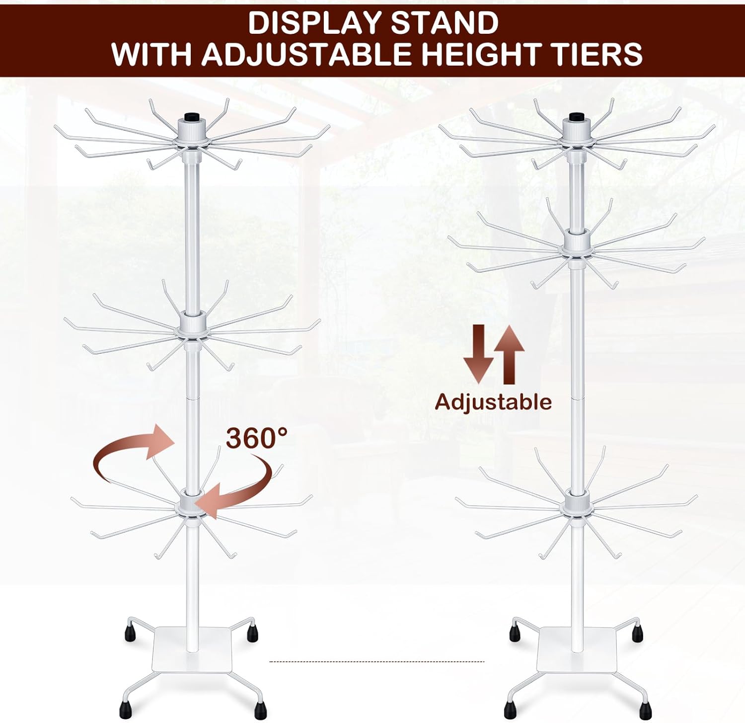 Close-up of the smooth 360-degree rotation