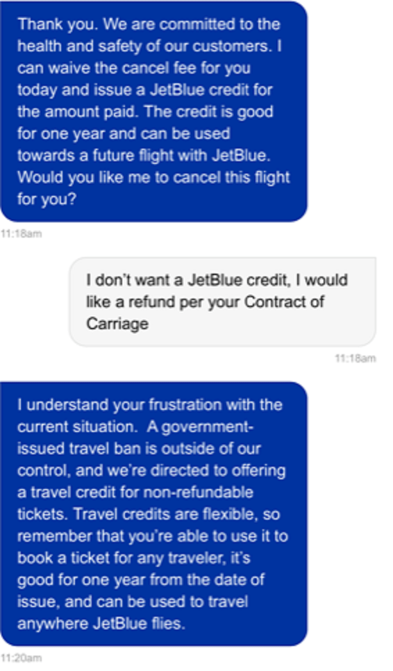 Airlines Are Breaking The Law By Refusing Refunds For Cancelled Flights View From The Wing