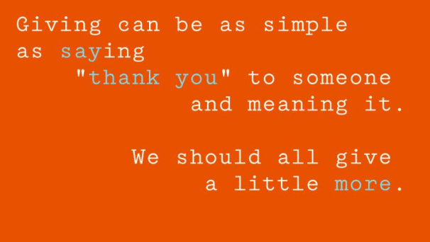 The Art of Giving