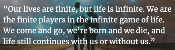 Life is an infinite game