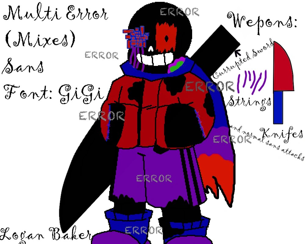 Error!404 sans is apart of alphatale and is the ancestor of error!sans and is by shadikal15. Multi Error! Sans | 6-tale Wiki | Fandom