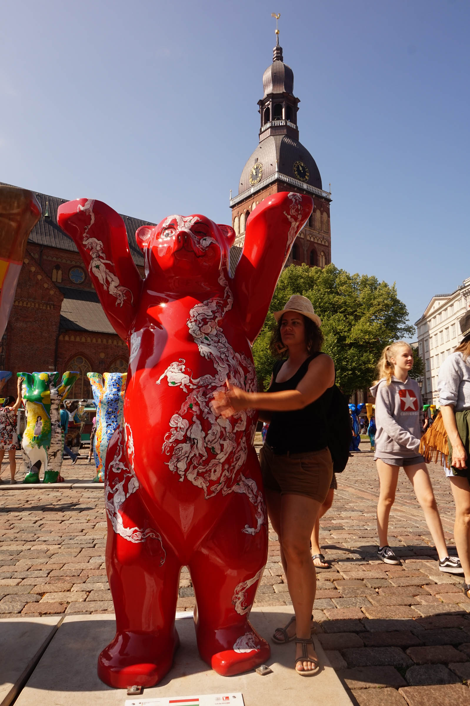 Magyar béke maci, Riga, lettország
