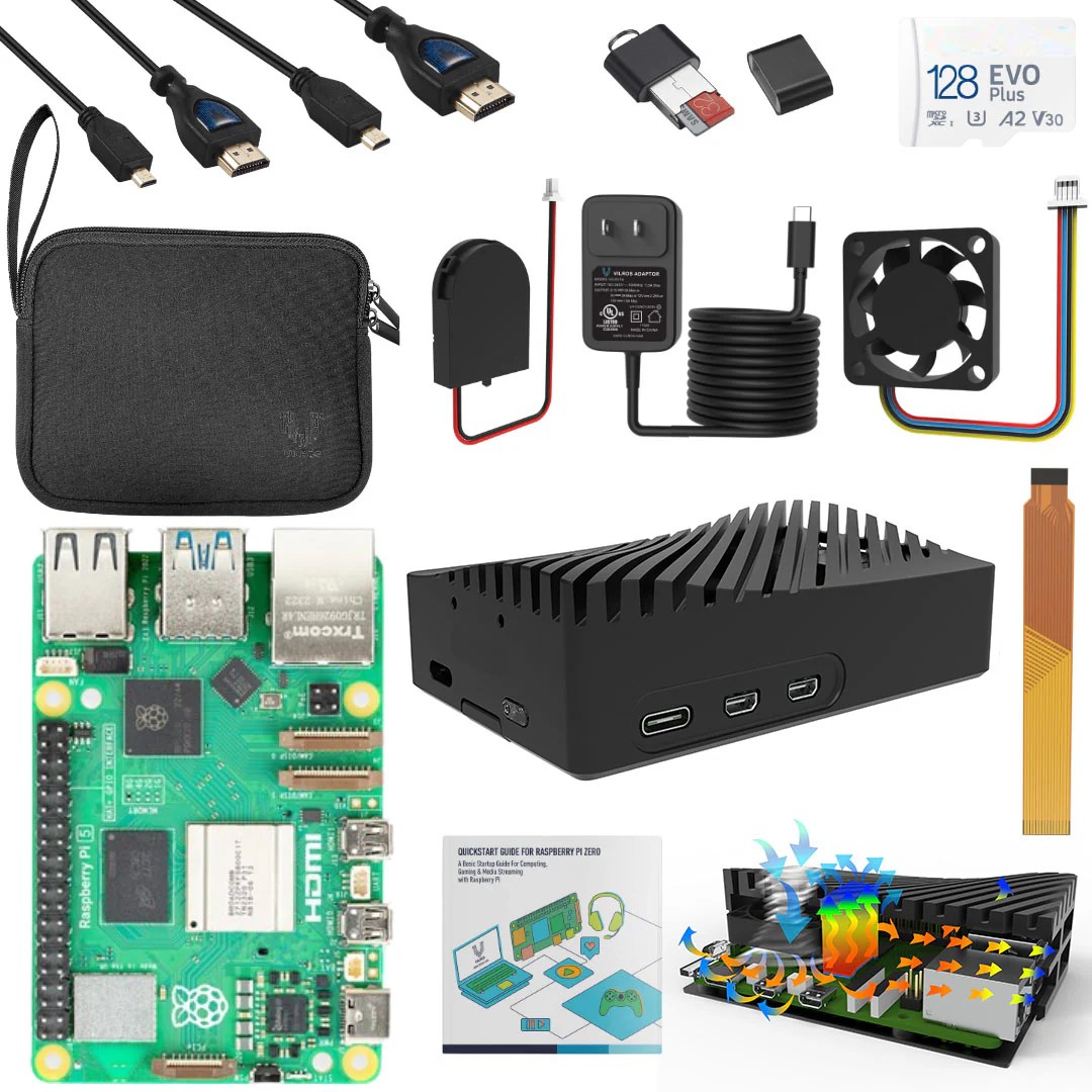 Vilros Raspberry Pi 5 Complete Starter Kit Vilros