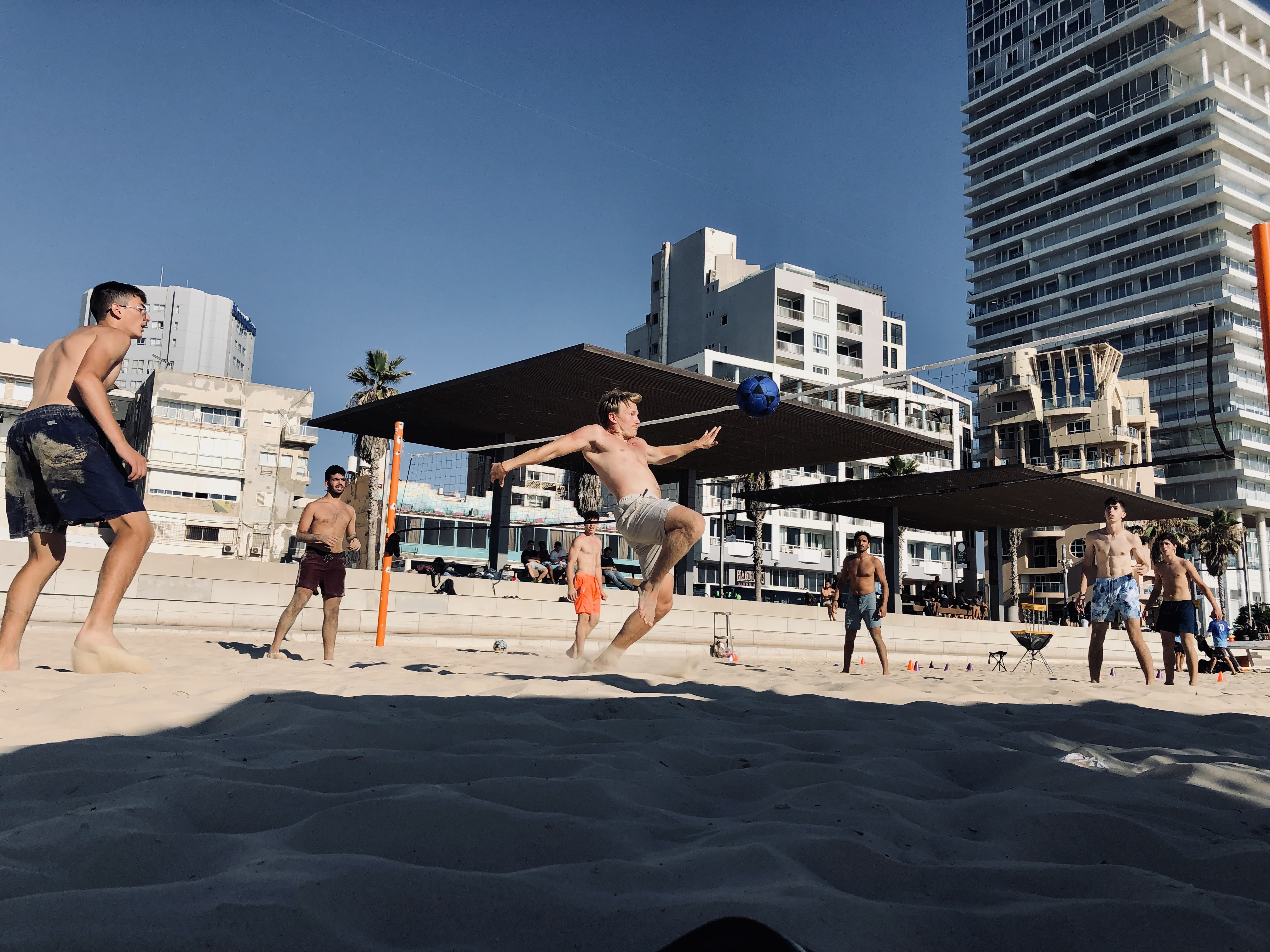 Footvolley with the lads