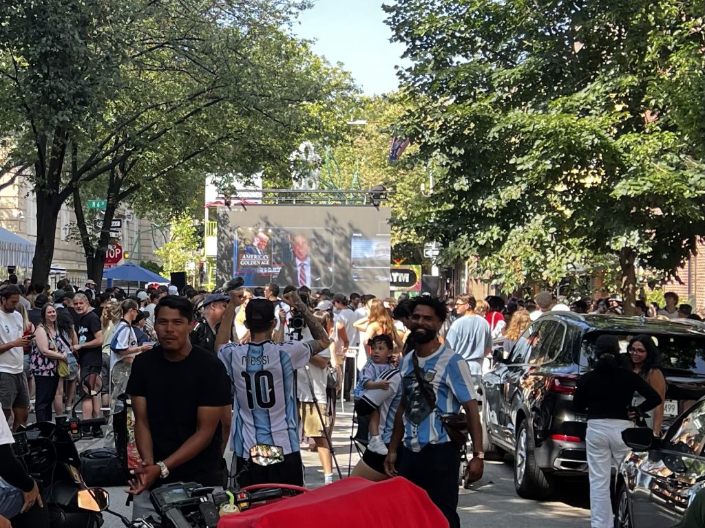 World Cup Final scene in Brooklyn