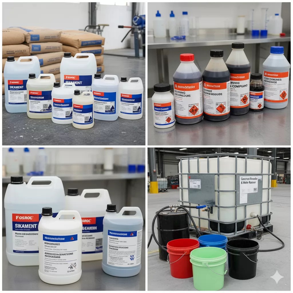 Different types of admixtures used in concrete