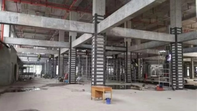 Steel jacketing of columns
