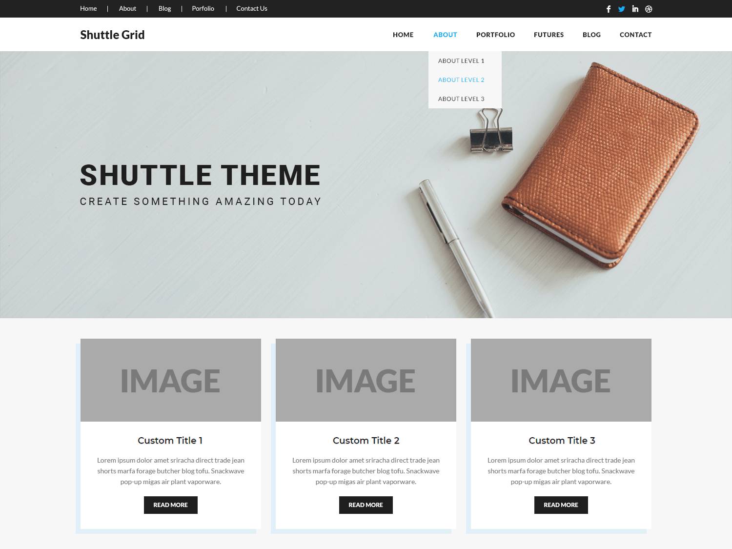 Shuttle Grid WordPress Theme