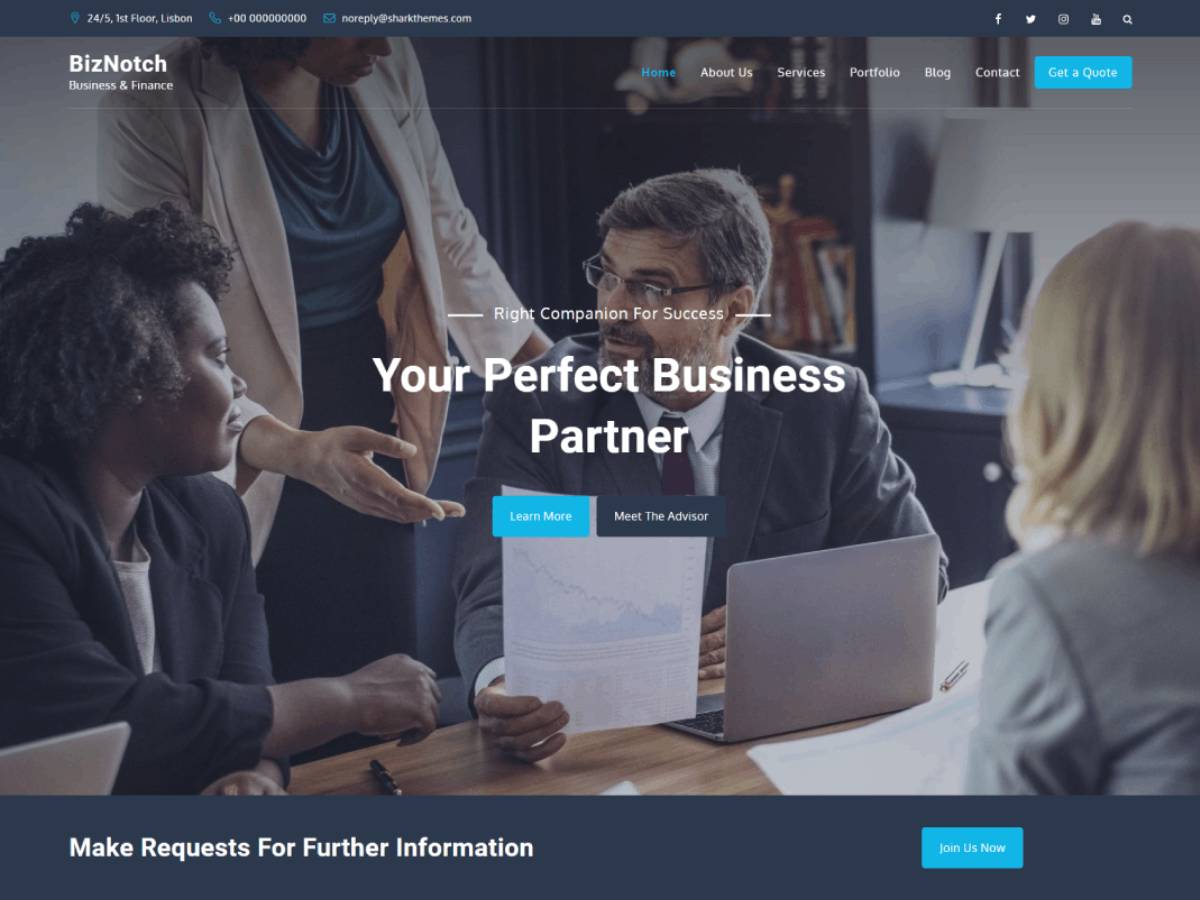 BizNotch WordPress Theme