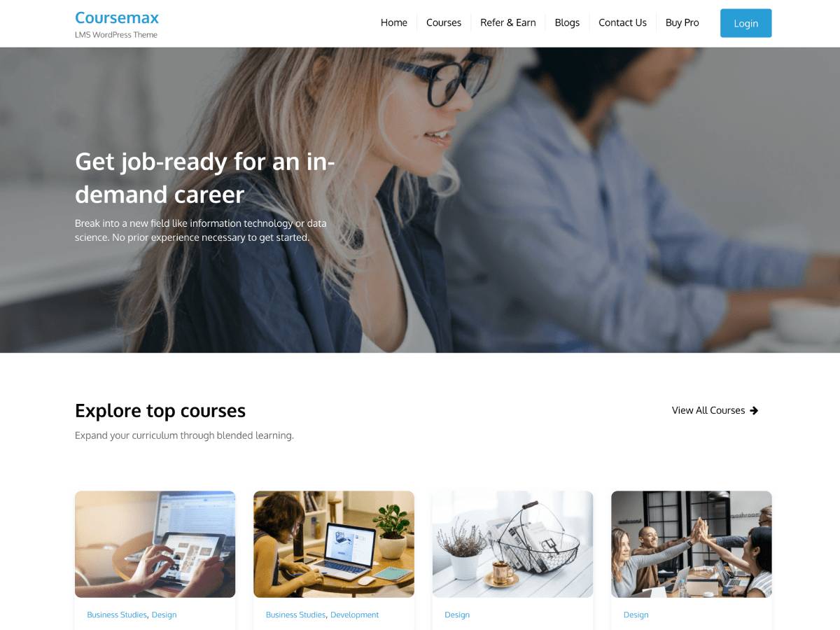 Coursemax WordPress Theme