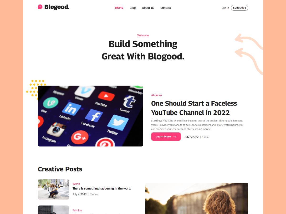 Blogood WordPress Theme