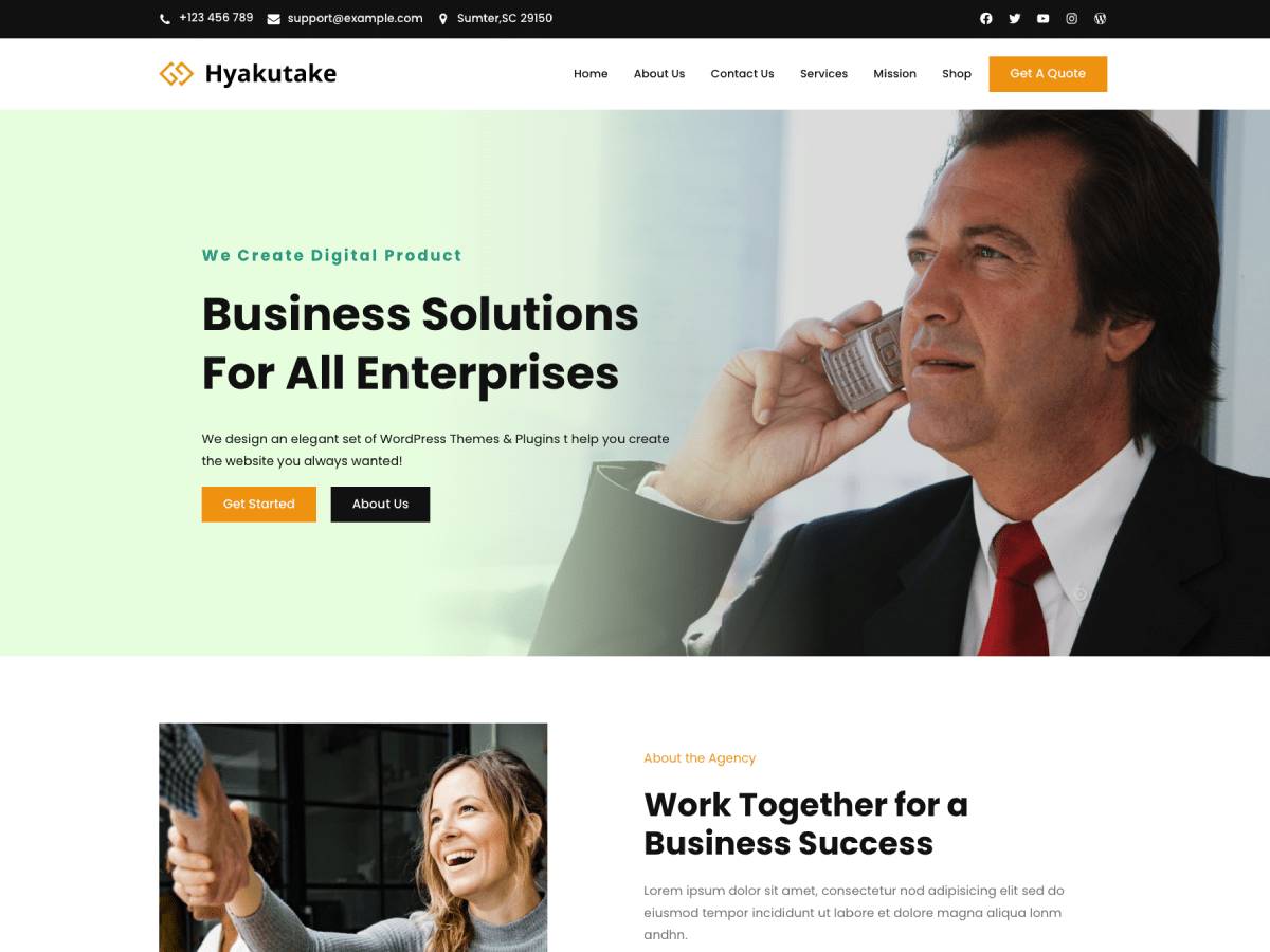 Hyakutake WordPress Theme