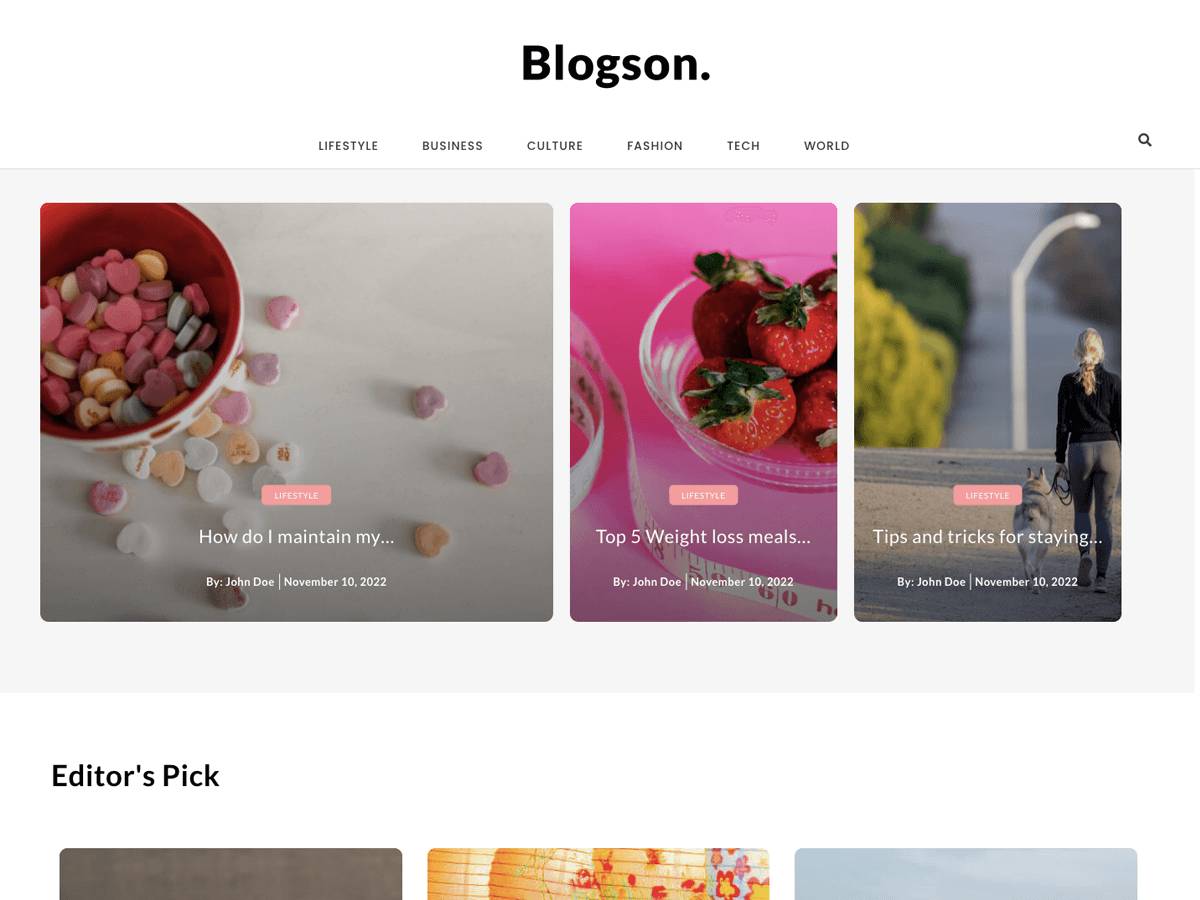 BlogSon WordPress Theme