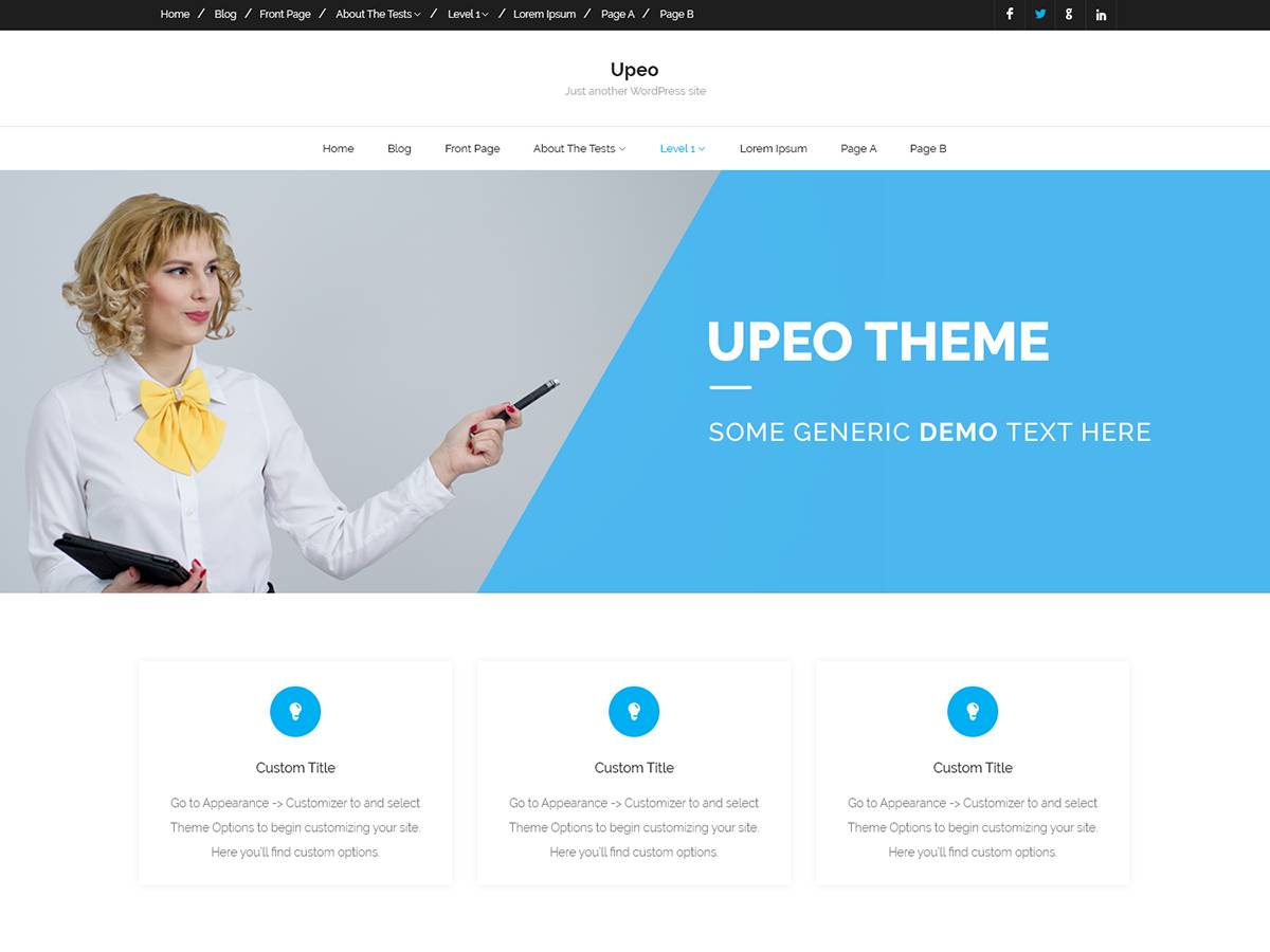 Upeo Grid WordPress Theme