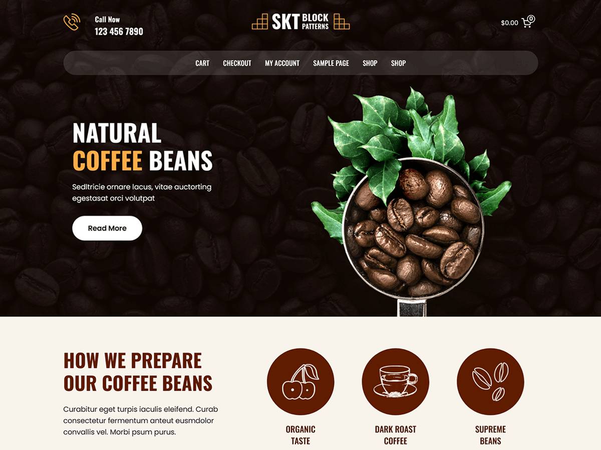 Coffee Block WordPress Theme