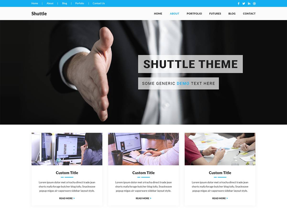 Shuttle Corp WordPress Theme