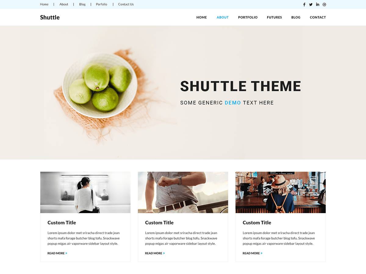 Shuttle eStore WordPress Theme