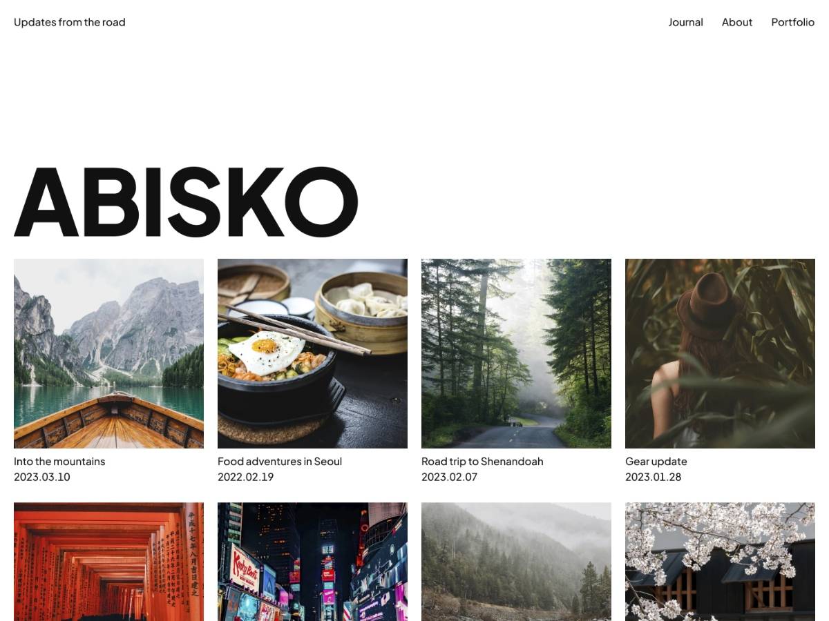Abisko WordPress Theme
