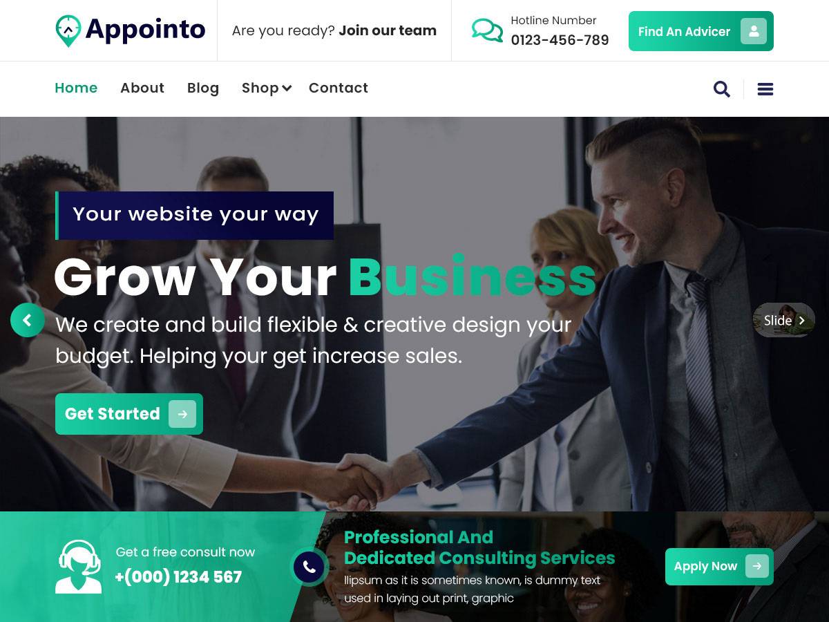 Appointo WordPress Theme