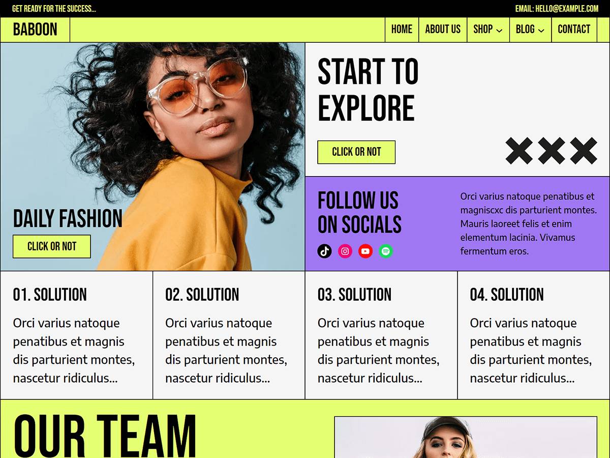 Baboon WordPress Theme