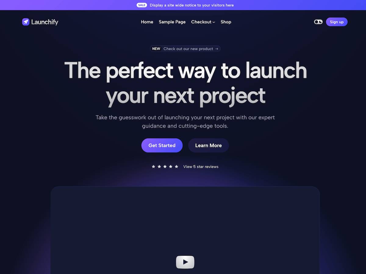 Launchify WordPress Theme