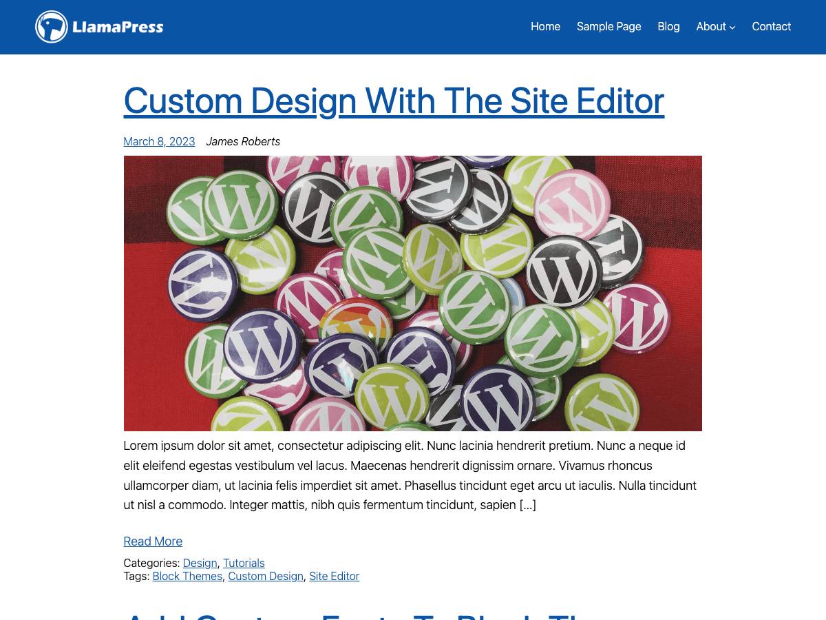 LlamaPress WordPress Theme