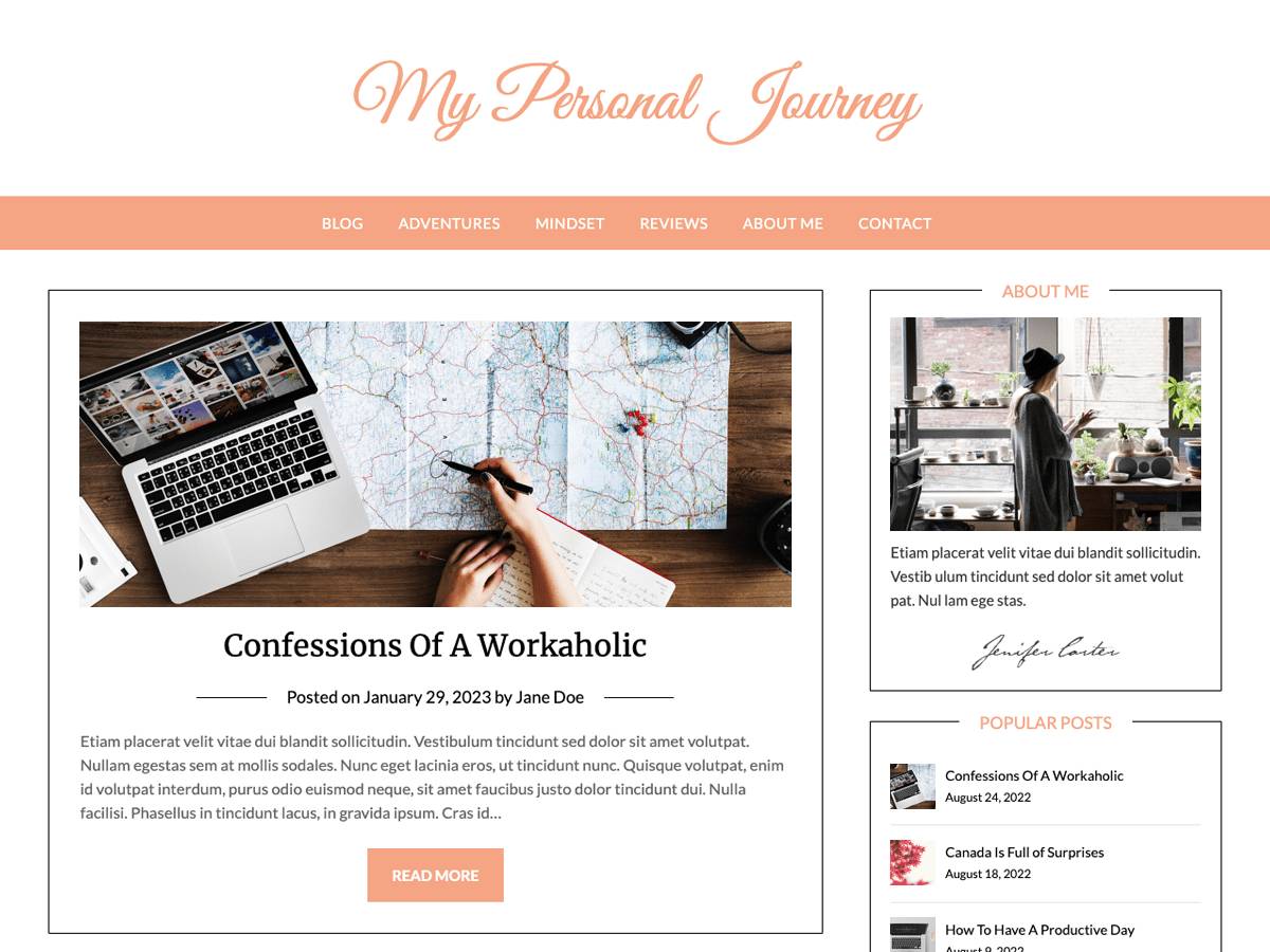 Retro Perfection WordPress Theme