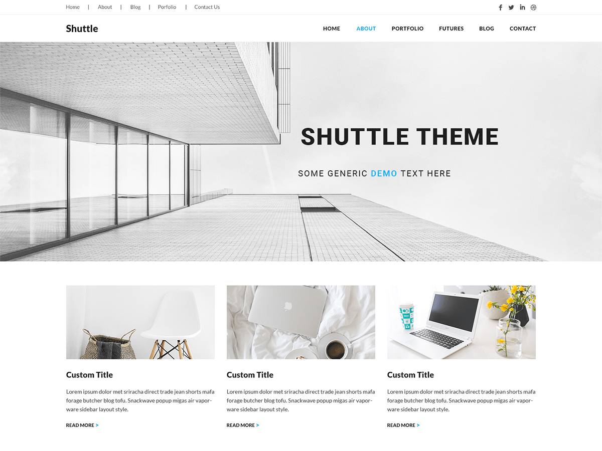 Shuttle iMinimal WordPress Theme